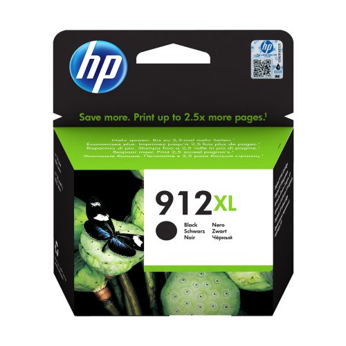 Shop the HP 912XL Black Ink Cartridge (3YL84AE) for high-quality printing and vibrant text. Ideal for home and office use this high-capacity cartridge ensures you get the most out of your printer.