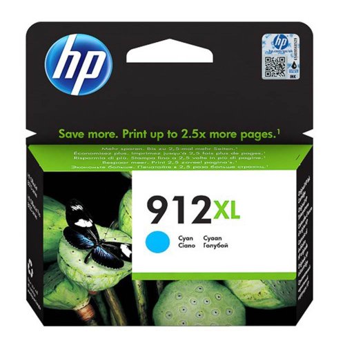 Shop the HP 912XL Cyan Ink Cartridge (3YL81AE) for vibrant high-quality prints. Ideal for home and office use this high-capacity cartridge ensures you get the most out of your printing needs.
