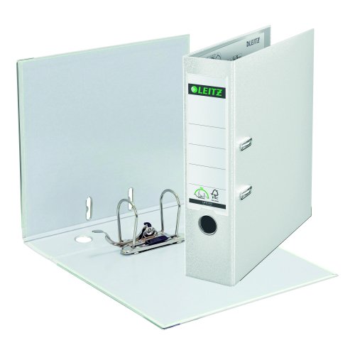 Buy Leitz Lever Arch Files in White featuring durable PP covers perfect for A4 documents. This pack of 10 is ideal for organising your paperwork efficiently.
