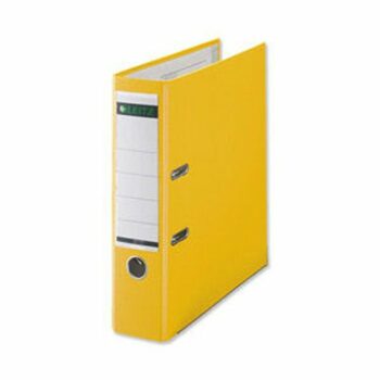Shop the Leitz Lever Arch Files in vibrant yellow designed for A4 documents with durable PP covers. This pack of 10 is perfect for organising your paperwork in style.