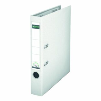 Shop the Leitz Mini Lever Arch Files in White perfect for A4 documents. This pack of 10 features durable PP covers ideal for organising your paperwork with style and efficiency.