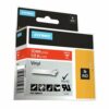 Shop the DYMO IND Black on Red 1805416 Label featuring durable 12mm vinyl for long-lasting labels. Perfect for industrial use this high-quality label tape ensures clear and professional labelling for all your organisational needs.