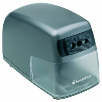 Swordfish Trio Electrical Pencil Sharpener Silver 40906