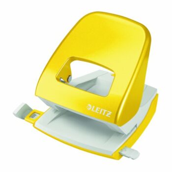 Discover the vibrant Leitz NeXXt WOW Hole Punch in striking yellow designed to effortlessly punch through up to 30 sheets of paper perfect for your office or home organisation needs.
