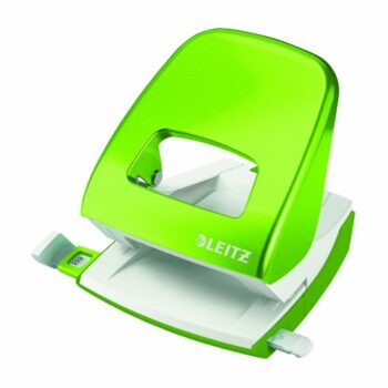 Enhance your office supplies with the Leitz NeXXt WOW Hole Punch in vibrant green capable of punching through 30 sheets at once. Perfect for organising documents with style and efficiency this durable hole punch is a must-have for any workspace.