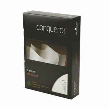 Shop Conqueror Wove Oyster Paper in A4 size 100gsm perfect for high-quality printing and professional presentations. This pack contains 500 sheets of premium paper ideal for all your creative and business needs.