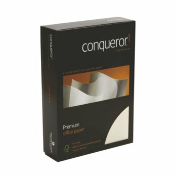 Shop Conqueror Laid Oyster Paper in A4 size 100gsm perfect for high-quality printing and professional presentations. Available in a bulk pack of 500 sheets this elegant paper adds a touch of sophistication to your documents.