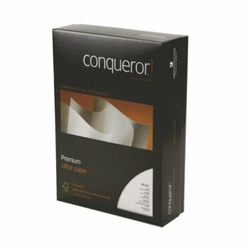 Shop Conqueror Laid Diamond White Paper in A4 size 100gsm perfect for high-quality printing and professional presentations. This pack contains 500 sheets of luxurious textured paper ideal for stationery and creative projects.