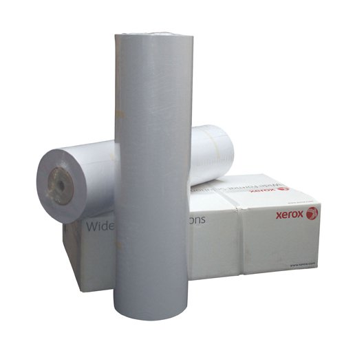 High-quality Xerox Matt Presentation Paper Roll measuring 914mm wide and 30m long with a weight of 180gsm perfect for A0+ printing projects. Ideal for creating professional presentations and vibrant graphics.