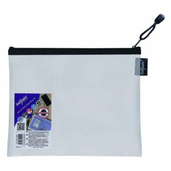 Snopake EVA Mesh Zippa Bag A5 Black Zip 15838 - Pack 3