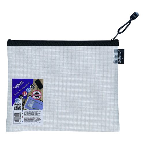 Snopake EVA Mesh Zippa Bag A5 Black Zip 15838 - Pack 3