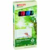Shop the Edding 28 EcoLine Whiteboard Markers in assorted colours perfect for vibrant presentations and creative projects. This pack of 4 eco-friendly markers ensures smooth writing and easy erasing on whiteboards.