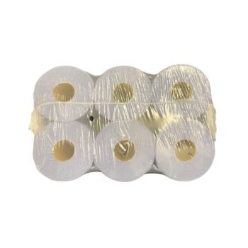 Centrefeed Blue Rolls 2 Ply L120m x W175mm Embossed - Pack 6 - Top - Fusion Office UK