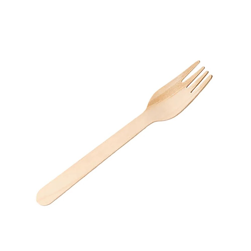 Disposable Enviro Birchwood Forks Pack 100 - Fusion Office UK
