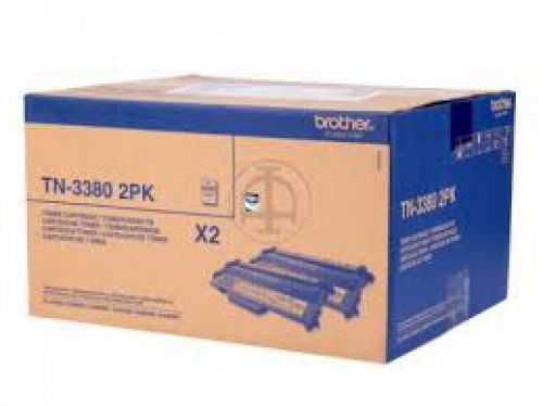 Brother Laser Toner Cartridges Black Tn 3380 Twinpack Tn3380twin Fusion Office