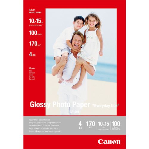 Canon Gloss Photo Paper Gp 501 10x15cm 100 Sheets 0775b003 Fusion Office