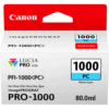 Canon Inkjet Cartridge Pfi 1000pc Photo Cyan 80ml 0550c001 Fusion Office
