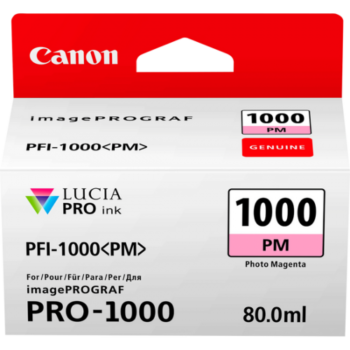 Canon Inkjet Cartridge Pfi 1000pm Photo Magenta 80ml 0551c001 Fusion Office