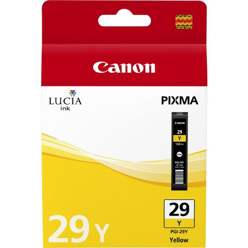 Canon Inkjet Cartridge Pgi 29y Yellow 36ml 4875b001 Fusion Office