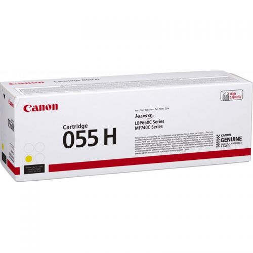 Canon Laser Toner Cartridge 055h Yellow 3017c002 Fusion Office