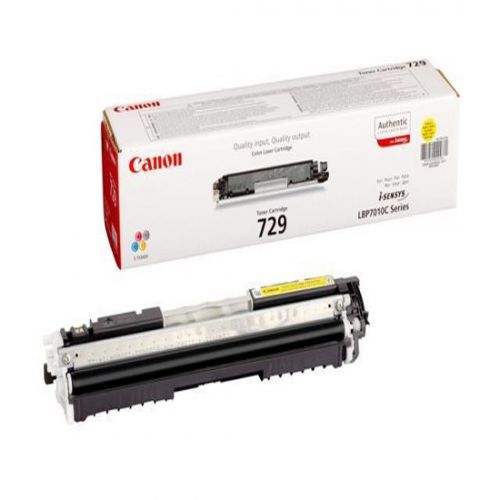 Canon Laser Toner Cartridge 729 Yellow 4367b002 Fusion Office