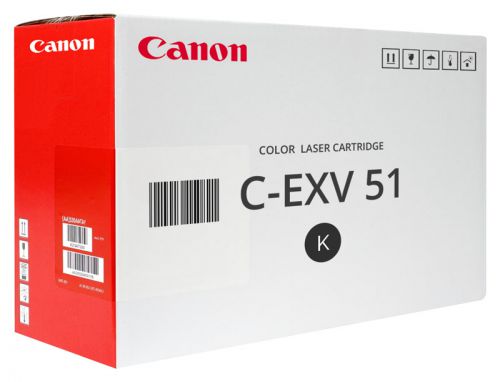 Canon Laser Toner Cartridge C Exv51 Black 0481c002 Fusion Office