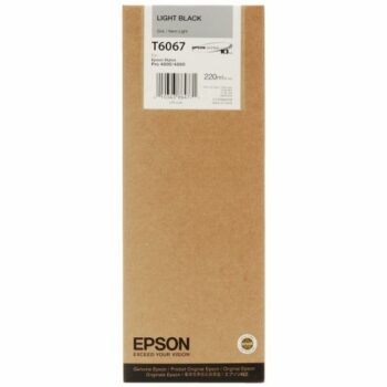 Epson C13t606700 T6067 Light Black Ink 220ml Fusion Office