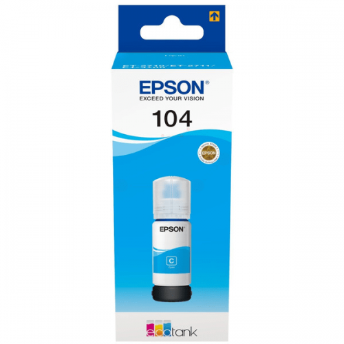 Epson Inkjet Cartridge 104 Ecotank Cyan 70ml C13t00p240 Fusion Office