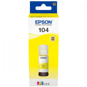 Epson Inkjet Cartridge 104 Ecotank Yellow 70ml C13t00p440 Fusion Office