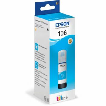 Epson Inkjet Cartridge 106 Ecotank Cyan 70ml C13t00r240 Fusion Office