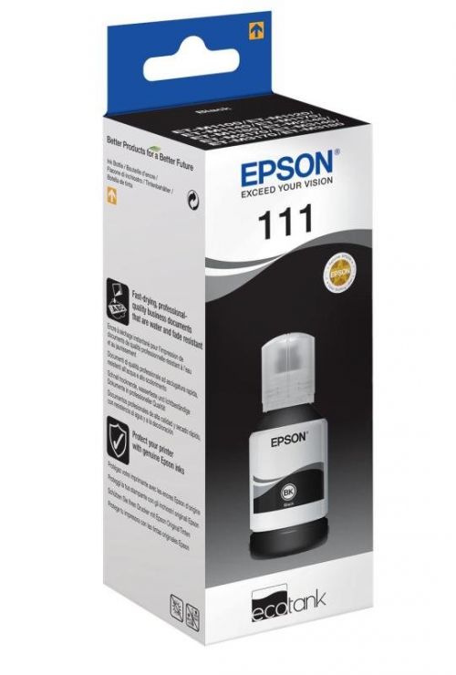 Epson Inkjet Cartridge 111 Ecotank Black 120ml C13t03m140 Fusion Office