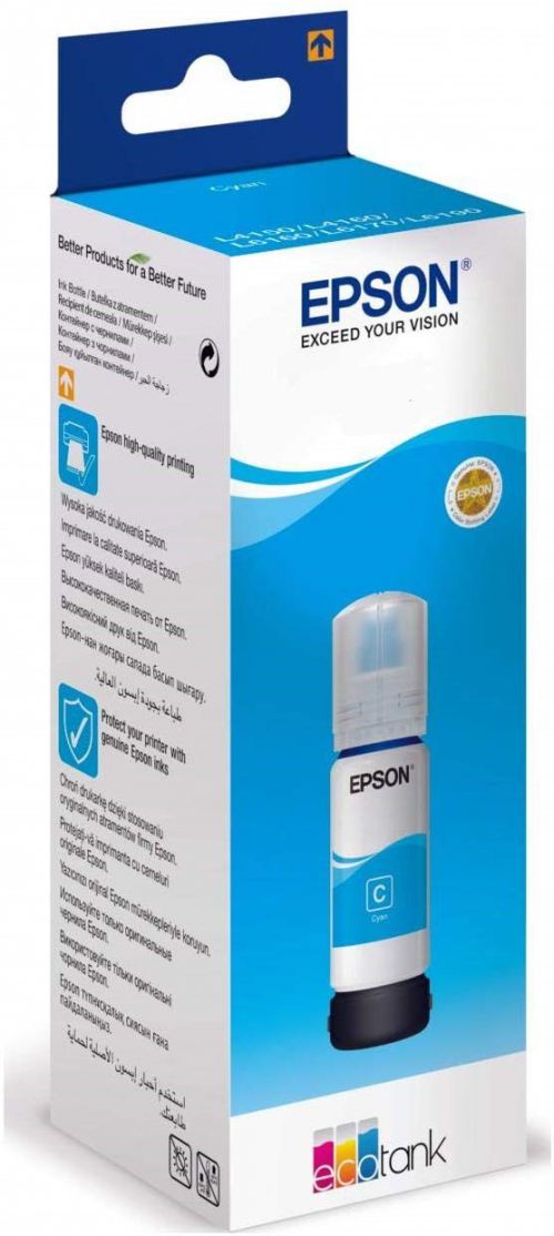 Epson Inkjet Cartridge 113 Ecotank Pigment Cyan 70ml C13t06b240 Fusion Office