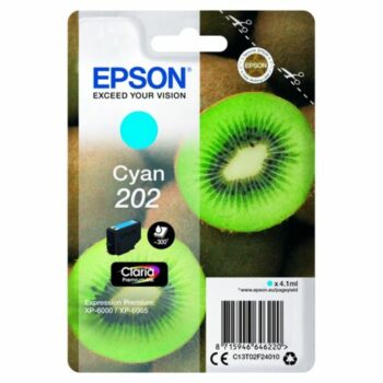 Epson Inkjet Cartridge 202 Cyan 4ml C13t02f24010 Kiwi Fusion Office