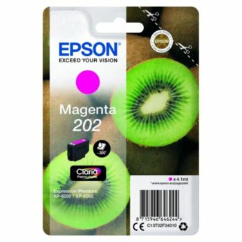 Epson Inkjet Cartridge 202 Magenta 4ml C13t02f34010 Kiwi Fusion Office