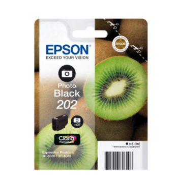 Epson Inkjet Cartridge 202 Photo Black 4ml C13t02f14010 Fusion Office