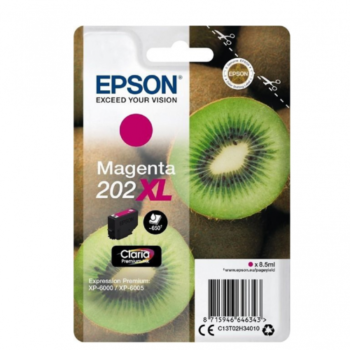 Epson Inkjet Cartridge 202xl Magenta 85ml C13t02h34010 Kiwi Fusion Office