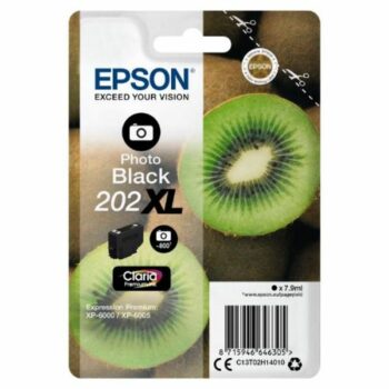 Epson Inkjet Cartridge 202xl Photo Black 8ml C13t02h14010 Fusion Office