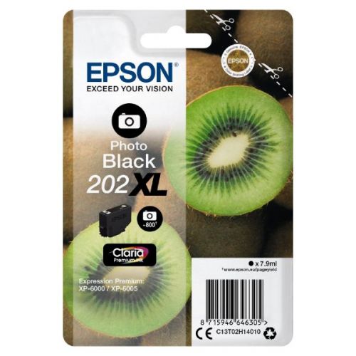 Epson Inkjet Cartridge 202xl Photo Black 8ml C13t02h14010 Fusion Office