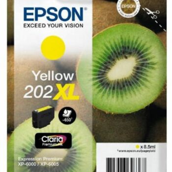 Epson Inkjet Cartridge 202xl Yellow 85ml C13t02h44010 Kiwi Fusion Office