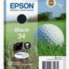 Epson Inkjet Cartridge 34 Black 6ml C13t34614010 Golf Ball Fusion Office