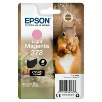 Epson Inkjet Cartridge 378 Light Magenta 5ml C13t37864010 Squirrel Fusion Office