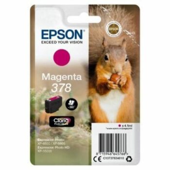 Epson Inkjet Cartridge 378 Magenta 4ml C13t37834010 Squirrel Fusion Office