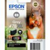 Epson Inkjet Cartridge 478xl Grey 10ml C13t04f64010 Squirrel Fusion Office