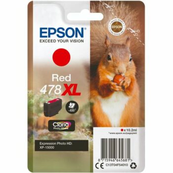 Epson Inkjet Cartridge 478xl Red 10ml C13t04f54010 Squirrel Fusion Office