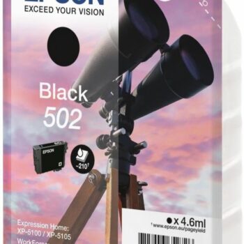 Epson Inkjet Cartridge 502 Black 5ml C13t02v14010 Fusion Office