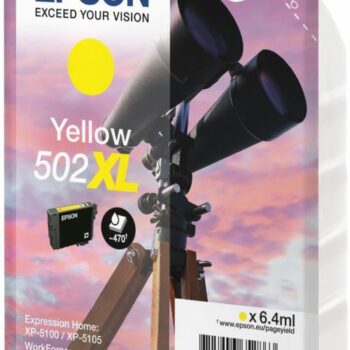 Epson Inkjet Cartridge 502xl Yellow 6ml C13t02w44010 Binoculars Fusion Office