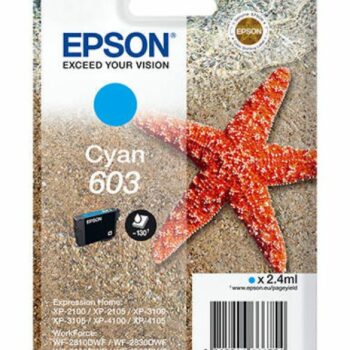 Epson Inkjet Cartridge 603 Cyan 24ml C13t03u24010 Starfish Fusion Office
