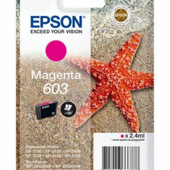 Epson Inkjet Cartridge 603 Magenta 24ml C13t03u34010 Starfish Fusion Office