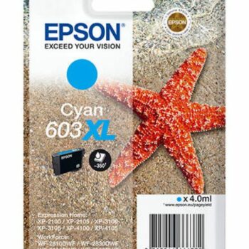 Epson Inkjet Cartridge 603xl Cyan 4ml C13t03a24010 Starfish Fusion Office