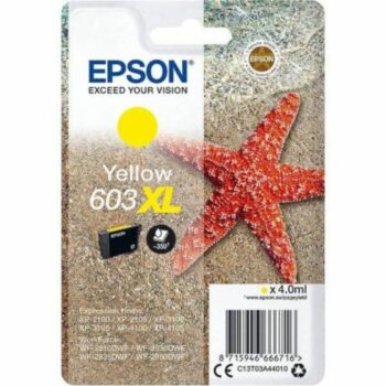 Epson Inkjet Cartridge 603xl Yellow 4ml C13t03a44010 Starfish Fusion Office